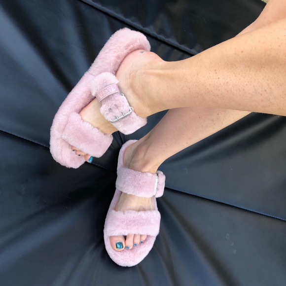 UGG Shoes - NWOT UGG FUZZ YEAH Pink crystal slippers sandals